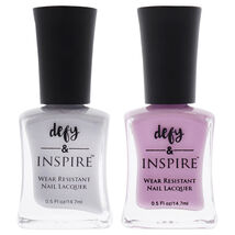 Wear Resistant Nail Lacquer Kit by Defy and Inspire for Women - 2 Pc Kit... - $13.49