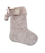 Victoria&#39;s Secret Mauve Blush Pink Christmas Stocking with pom New with ... - $375.20 MXN
