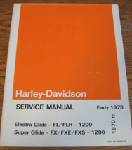 1970 1971 1972 - 1978 Harley-Davidson Electra Super Glide SERVICE MANUAL... - £88.10 GBP