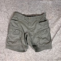 Duluth Trading Mens Shorts 38 Gray Cargo Utility Flex Dry on the Fly Work Gorp - $19.98