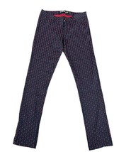 Desigual by Christian Lacroix Womens Size 26 Blue Red Skinny Leg Pants - $12.80