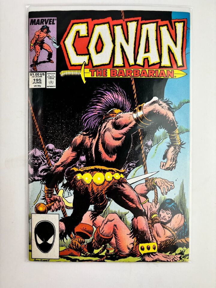 Marvel Conan The Barbarian #195 (June 1987) G+ - $3.99