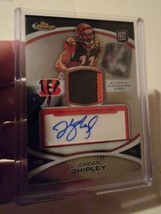 2010 Topps Finest Rookie Patch Auto #122 Jordan Shipley /250 Bengals Longhorns - £58.75 GBP