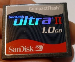 SanDisk ultra II CF SDCFH-1GB memory card compact flash - $26.08