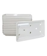 Pack Of 12 White Neta Zara Sushi Case Sashimi Plates With Drip Holes 8.5... - $79.99