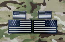 Infrared US Flag Standard &amp; Mini Uniform Patch Set IR Army Navy Air Forc... - £25.71 GBP