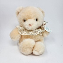 6&quot; Vintage 1989 Eden Musical Tan Baby Teddy Bear Stuffed Animal Plush Toy W Tag - £66.48 GBP