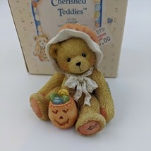 Cherished Teddies Connie 1993 Jack-O-Lantern Bear With Certificate  - $168.69 MXN