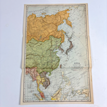 Antique 1921 Republic of China Siberia Empire of Japan Tokyo Mongolia world map - $21.35