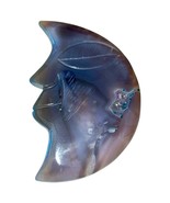 224g Large High Quality Druzy Agate Moon Agate Moon Carving Crystal Moon... - $1,025.14 MXN