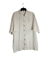 Men’s Tommy Bahama 100% Silk Casual Short Sleeve Beachy Button Up Size XL - £14.60 GBP