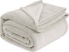Bedsure Fleece Blanket Queen Blanket Linen - 280GSM Soft for - £27.36 GBP