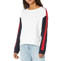 MSRP $60 Tommy Hilfiger Women&#39;s Crewneck Sweatshirt Size Medium (STAINED) - £6.96 GBP