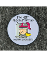 I&#39;m Not Procrastinating I&#39;m Doing Side Quests Enamel Pin Sarcastic ADD A... - $10.39 CAD
