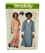 1970s Jiffy Simplicity Pattern 8180 Pullover Top Pants Skirt Sizes 40 42... - £3.83 GBP