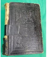 Antique German Holy Bible 1903 HEILIGE SCHRIFT DIE BIBEL Leather Bound E... - $57.57