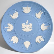 Wedgwood Blue Jasperware London Landmarks 8.25&quot; Decorative Collector&#39;s Plate VTG - £11.35 GBP
