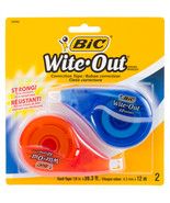 BIC Wite-Out EZ Correction Tape 2/Pkg-0.167&quot;X39.3&#39; - £13.07 GBP