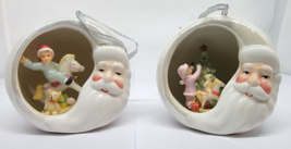 2 Vintage APPLETREE Design Christmas Ornaments 3D DECORATING TREE, ROCKI... - $29.99