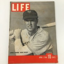 VTG Life Magazine April 1 1940 Spring Training Rookie Rucker Feature, Newsstand - £15.18 GBP