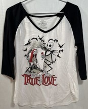 Nightmare Before Christmas True Love Jersey T-Shirt Funny Tee Size L Valentine&#39;s - £5.46 GBP