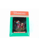 Vintage The Trimmery Santa Sleigh Collector Ornament - £11.87 GBP