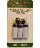 Classic Sport SCREW-ON TIPS: 12mm &amp; 13mm Tips Ferrules Replacement BILLI... - £6.99 GBP