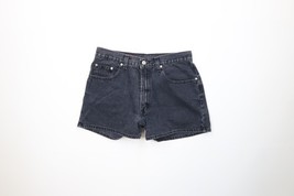 Vintage 90s Banana Republic Womens 8 Faded Denim Jean Shorts Jorts Black... - $49.45