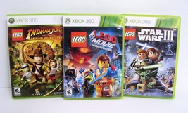 Lego Movie Star Wars Iii Clone Wars Indiana Jones (Microsoft Xbox 360) Complete - £19.88 GBP