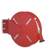Fire Hose Reel with 100 feet of single jacket fire hose and red forestry... - $810.81