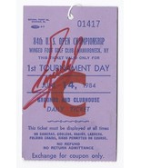 1984 US Open Ticket Stub 1st tournament Round Signed By Winner Fuzzy Zoller - £381.44 GBP
