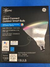 GE Cync Smart LED Flood Light Bulb PAR38 Full Color RGB Outdoor Wi-Fi NEW - $15.83