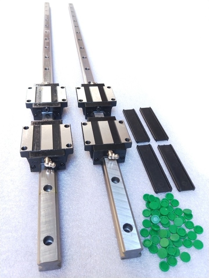 2 pcs  HSR20-750 mm  Linear Rail &amp; 4 HSR20CA Block  Carriage - $108.08