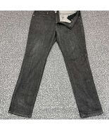 Standard Deviation Beta Jeans Men 38x32 Black Faded Slim Fit Denim Pants... - $710.65 MXN