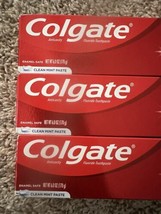 3 Packs Colgate Optic White Toothpaste Stain Fighter Clean Mint 6 Oz Exp... - £11.61 GBP