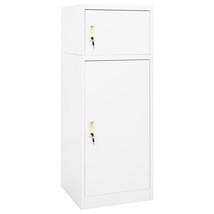 vidaXL Saddle Cabinet White Steel Adjustable Armrests Saddle Cabinet - $8,680.84 MXN