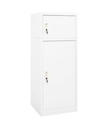 vidaXL Saddle Cabinet White Steel Adjustable Armrests Saddle Cabinet - $8,624.08 MXN