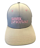 Cap Golf Week Junior Tour Pukka Hat Black Strap Back Pink and Light Gray - £10.86 GBP