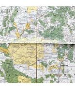 Map AZ NM UT CO Close Up USA 3 1988 Vintage National Geographic 22 x 34&quot;... - $34.84 CAD
