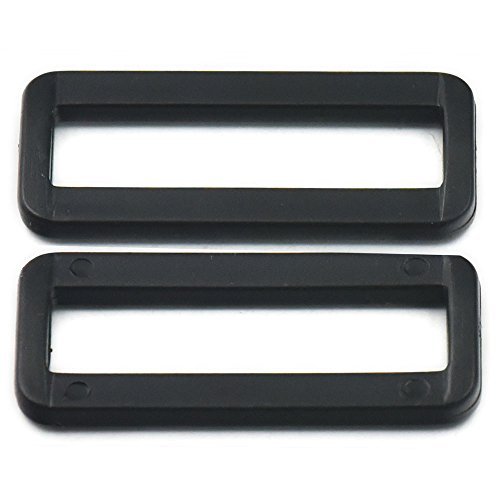 Fujiyuan 15 Sets Plastic Thin Rectangle D Dee Ring Webbing Belt Ribbon B... - $5.34