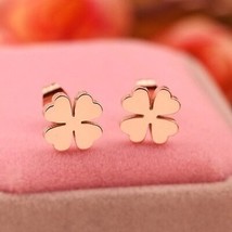 Gold Silver Plated Four Leaf Clover Earrings Lose Money Promotion Hot Selling Ti - £10.64 GBP