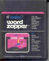 Word Zapper Us Games Vidtec Atari 2600 Game Cartridge! [Video Game] - £3.84 GBP