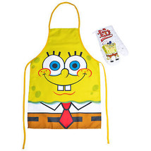 SpongeBob SquarePants Big Face Cooking Apron and Oven Mitt Set Multi-Color - £31.30 GBP