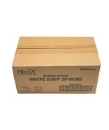 1000 Disposable White Plastic Spoons Bulk Cutlery Utensils Breakroom Par... - $236.26 MXN
