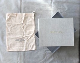 Jimmy Choo shoe box and dust bag from sandals empty gray - £16.35 GBP