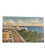 Vintage 1940s MIAMI BEACH Ocean Drive Linen Postcard, WWII Era Military ... - $366.26 MXN