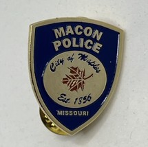 Macon Missouri Police Department Law Enforcement Enamel Lapel Hat Pin Pi... - £11.71 GBP