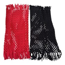 Set of 2 Aeropostale Knit Mesh Tube Scarves – Reddish/Pink &amp; Dark Blue –... - $372.80 MXN