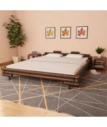 Bed Frame Dark Brown Bamboo 180x200 cm Super King - £823.62 GBP