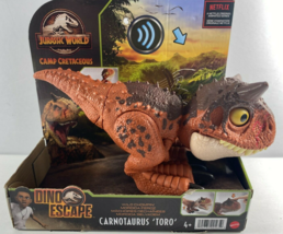 New Jurassic World Dino Escape Camp Cretaceous Wild Chompin’ Carnotaurus Toro - £31.06 GBP